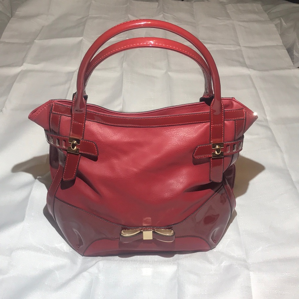 IN’s Leather and Patent Leather Totebag (NWT)